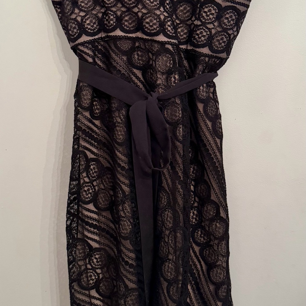 Black Lace strapless dress